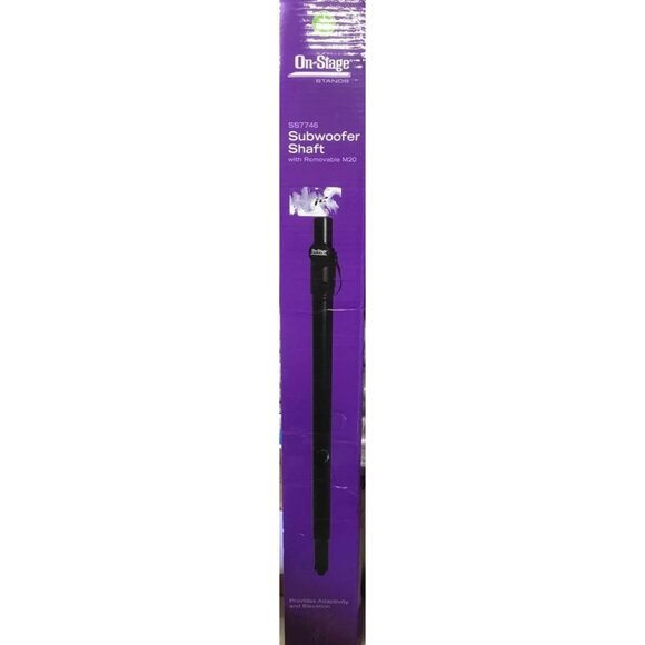 NEW! On-Stage Subwoofer Pole M20 Thread, Mounting PA Speaker Above a Sub Cabinet